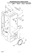 REFRIGERATOR LINER PARTS Diagram and Parts List for GS2SHAXKS02  Whirlpool Refrigerator