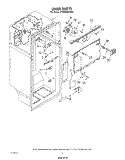 LINER Diagram and Parts List for ET25DMXVF01  Whirlpool Refrigerator