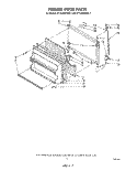 FREEZER DOOR Diagram and Parts List for ET18JMXRWR1  Whirlpool Refrigerator