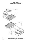 SHELF Diagram and Parts List for ET18JMYSN00  Whirlpool Refrigerator