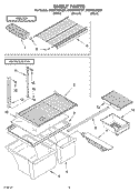 SHELF, OPTIONAL Diagram and Parts List for ET8WTKXKT07  Whirlpool Refrigerator