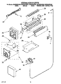 ICEMAKER PARTS, OPTIONAL PARTS Diagram and Parts List for GS6SHEXNQ02  Whirlpool Refrigerator