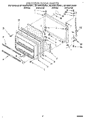 FREEZER DOOR Diagram and Parts List for ET18NKXAW01  Whirlpool Refrigerator