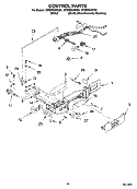 CONTROL PARTS Diagram and Parts List for GF6NFEXRB01  Whirlpool Refrigerator