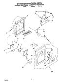 DISPENSER FRONT Diagram and Parts List for GD2NHGXKT02  Whirlpool Refrigerator