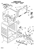 LINER PARTS Diagram and Parts List for ET8WTMXKQ08  Whirlpool Refrigerator