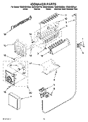 ICEMAKER PARTS, OPTIONAL PARTS (NOT INCLUDED) Diagram and Parts List for GS6SHEXNQ04  Whirlpool Refrigerator