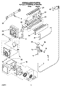 ICEMAKER PARTS Diagram and Parts List for ET1FHMXMT00  Whirlpool Refrigerator