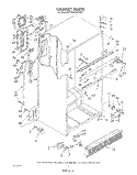 CABINET Diagram and Parts List for ET20DKXVF06  Whirlpool Refrigerator