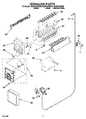 ICEMAKER PARTS Diagram and Parts List for GS2SHAXSS00  Whirlpool Refrigerator