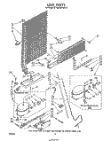 UNIT Diagram and Parts List for ET18MKXPWR2  Whirlpool Refrigerator