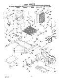 UNIT PARTS Diagram and Parts List for GS5SHGXLT01  Whirlpool Refrigerator