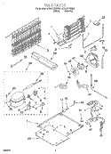 UNIT Diagram and Parts List for ET22RKXGN00  Whirlpool Refrigerator