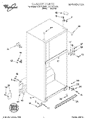 CABINET Diagram and Parts List for ET21PKXGN01  Whirlpool Refrigerator