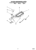 WATER DISPENSER PARTS, OPTIONAL PARTS Diagram and Parts List for ET9FTTXLQ13  Whirlpool Refrigerator