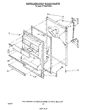 REFRIGERATOR DOOR, NOT ILLUSTRATED Diagram and Parts List for ET18AKXRWR1  Whirlpool Refrigerator
