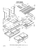 SHELF , LIT/OPTIONAL Diagram and Parts List for ET22PKXWN00  Whirlpool Refrigerator