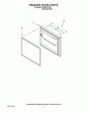 FREEZER DOOR PARTS Diagram and Parts List for GB2SHDXTD01  Whirlpool Refrigerator