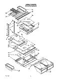 SHELF Diagram and Parts List for ET20GKXYW01  Whirlpool Refrigerator