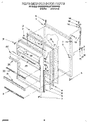 REFRIGERATOR DOOR, LIT/OPTIONAL Diagram and Parts List for ET18GKXBW00  Whirlpool Refrigerator