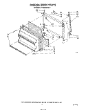 FREEZER DOOR Diagram and Parts List for ET18EKXPWR3  Whirlpool Refrigerator