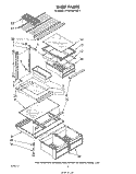 SHELF Diagram and Parts List for ET18PKXPWR1  Whirlpool Refrigerator