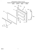 FREEZER DOOR, OPTIONAL Diagram and Parts List for GT22DMXGT01  Whirlpool Refrigerator