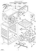 LINER Diagram and Parts List for ET21CKXHB01  Whirlpool Refrigerator