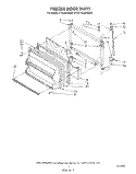 FREEZER DOOR Diagram and Parts List for ET18JMYSF0C  Whirlpool Refrigerator