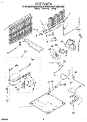 UNIT Diagram and Parts List for ET18NKXDG06  Whirlpool Refrigerator