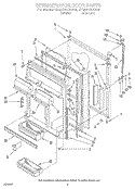 REFRIGERATOR DOOR Diagram and Parts List for ET22PKXAN02  Whirlpool Refrigerator
