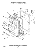 REFRIGERATOR DOOR , LIT/OPTIONAL Diagram and Parts List for ET18GKXWG10  Whirlpool Refrigerator