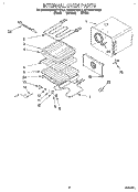 INTERNAL OVEN Diagram and Parts List for KEBS277BBL2  KitchenAid Wall Oven