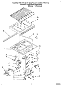 COMPARTMENT SEPARATOR Diagram and Parts List for ET22PKXAN03  Whirlpool Refrigerator