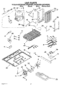 UNIT PARTS Diagram and Parts List for GC5THEXNB03  Whirlpool Refrigerator