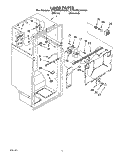 LINER Diagram and Parts List for ET22PKXAN01  Whirlpool Refrigerator