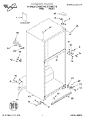 CABINET, LITERATURE Diagram and Parts List for ET21GMXHW02  Whirlpool Refrigerator