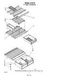 SHELF Diagram and Parts List for ET18XKMWR0  Whirlpool Refrigerator