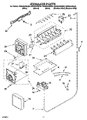 ICEMAKER PARTS Diagram and Parts List for GS2SHAXMB00  Whirlpool Refrigerator
