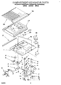 COMPARTMENT SEPARATOR Diagram and Parts List for ET25DQRDB00  Whirlpool Refrigerator