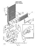 UNIT Diagram and Parts List for ET18CKXMWR0  Whirlpool Refrigerator