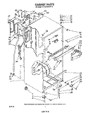 CABINET Diagram and Parts List for ET18AKXRWR3  Whirlpool Refrigerator