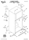CABINET, LITERATURE Diagram and Parts List for ET8FTKXKT02  Whirlpool Refrigerator
