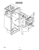LINER Diagram and Parts List for ET18AKXSW01  Whirlpool Refrigerator