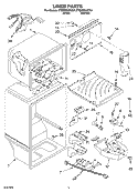 LINER Diagram and Parts List for ET8MTKXKQ01  Whirlpool Refrigerator