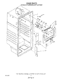 LINER Diagram and Parts List for ET18JMXWN00  Whirlpool Refrigerator