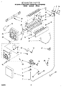 ICEMAKER Diagram and Parts List for ET25DQRDB00  Whirlpool Refrigerator