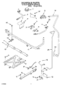 MAINFOLD Diagram and Parts List for TGP325LQ0  Estate Range