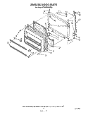 FREEZER DOOR Diagram and Parts List for ET20GMXWN00  Whirlpool Refrigerator