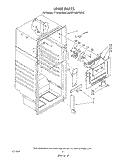 LINER Diagram and Parts List for ET18JMYSF0C  Whirlpool Refrigerator